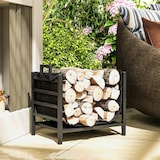 thumbnail of Outsunny Portalegna in Acciaio con Borsa di Trasporto 49x34x44 cm Nero