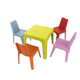 thumbnail of garbar JULIETA Chaise-Table Pour Enfants Intérieur, Extérieur Set 4+1 Bleu Ciel/Rose/Rouge/Orange/Vert Citron