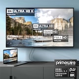 thumbnail of Primewire - 2m High Speed 8K HDMI Kabel 2.1 Ethernet ARC 3D 4K Ultra HD 7680x4320 @ 120 Hz PS4 360 TV OLED PC Laptop Beamer Monitor - Schwarz/Silber