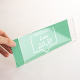 thumbnail of Danieli Store | Expositor de Mesa en metacrilato‎ | Porta Precios Inclinado, Visible de una Cara en Forma de L (25x8 cm - 6 Uds.)