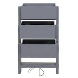 thumbnail of Prateleira para plantas T275, caixa para plantas com suporte para flores, 65x108x15cm, madeira com aspeto gasto vintage ~ azul-cinzento