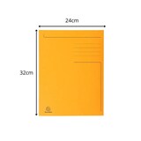 thumbnail of Exacompta - Réf. 448009E - Carton de 50 chemises rigides imprimées avec 3 rabats Forever® 280 g/m² - dim 24 x 32 cm pour A4 - orange