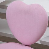 thumbnail of Drehstuhl Schreibtischstuhl 50x40x89 cm höhenverstellbar mit Herz Rückenlehne und 360 Grad Rollen weich gepolstert Rosa