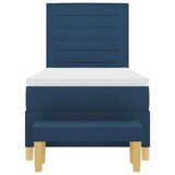 thumbnail of vidaXL Boxspringbett mit Kopfteil Blau 200 x 90 cm Stoff