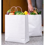 thumbnail of MONOUSO - Bolsa Papel Kraft Blanca con Asas 110g/m² 42+16x49cm (250 Uds)