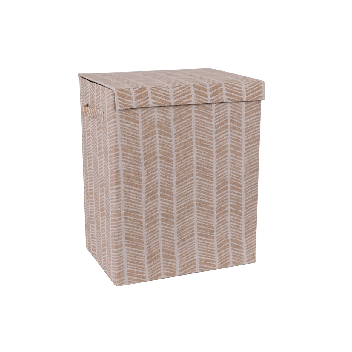portabiancheria rettangolare pieghevole con manici ximba 40x30x50 cm beige