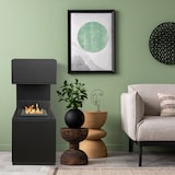 thumbnail of Camino a bioetanolo biocamino da terra Oslo in acciao nero L38xP38xH100