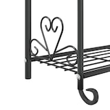 thumbnail of vidaXL Blumenregal Schwarz 56x30x96 cm Stahl