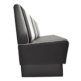 thumbnail of Gastro Sitzbank Americano Retro | Dinerbank Schwarz & Weiß | 200 cm breit | Amerikanische Sitzbank