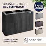 thumbnail of Deuba Poly Rattan Blumentopf Wasserabfluss Innentöpfe Schwarz