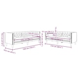 thumbnail of vidaXL 2-tlg. Chesterfield-Sofa-Set Braun Kunstleder Wildleder-Optik