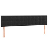thumbnail of vidaXL LED Kopfteil Schwarz 160x5x78/88 cm Samt