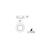 thumbnail of Downlight 634 GX5,3 12V 50W cromo mate JISO 634D-16