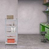 thumbnail of Relaxdays Schwerlastregal, HxBxT: 150 x 70 x 30 cm, 750 kg, verzinkter Stahl, Lagerregal Keller & Garage, natur/silber