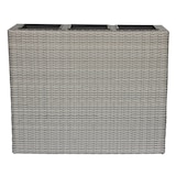 thumbnail of METRO PROFESSIONAL Blumentopf/Raumtrenner mit 3 Pflanzeinsätze Barbados, Polyrattan, steingrau