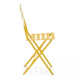 thumbnail of Lot de 2 chaises pliantes en acier jaune - Oviala