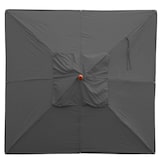 thumbnail of Cobertura de substituição para guarda-sol de madeira para restauração HWC-C57, cobertura de guarda-sol, angular 4x4m poliéster 3kg ~ antracite