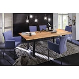 thumbnail of SIT Möbel Tree edge eettafel 140x80 cm | 26 mm blad acacia | onderstel staal antiek zwart | B 140 x D 80 x H 77 cm | 07107-21 | Serie TAFEL & BANKEN