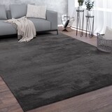 thumbnail of Teppich Kurzflor waschbar Unifarben Wohnzimmer schmutzabweisend Anthrazit Rechteckig 300x400 | 100% Polyester | Florhöhe: 10 mm | pflegeleicht