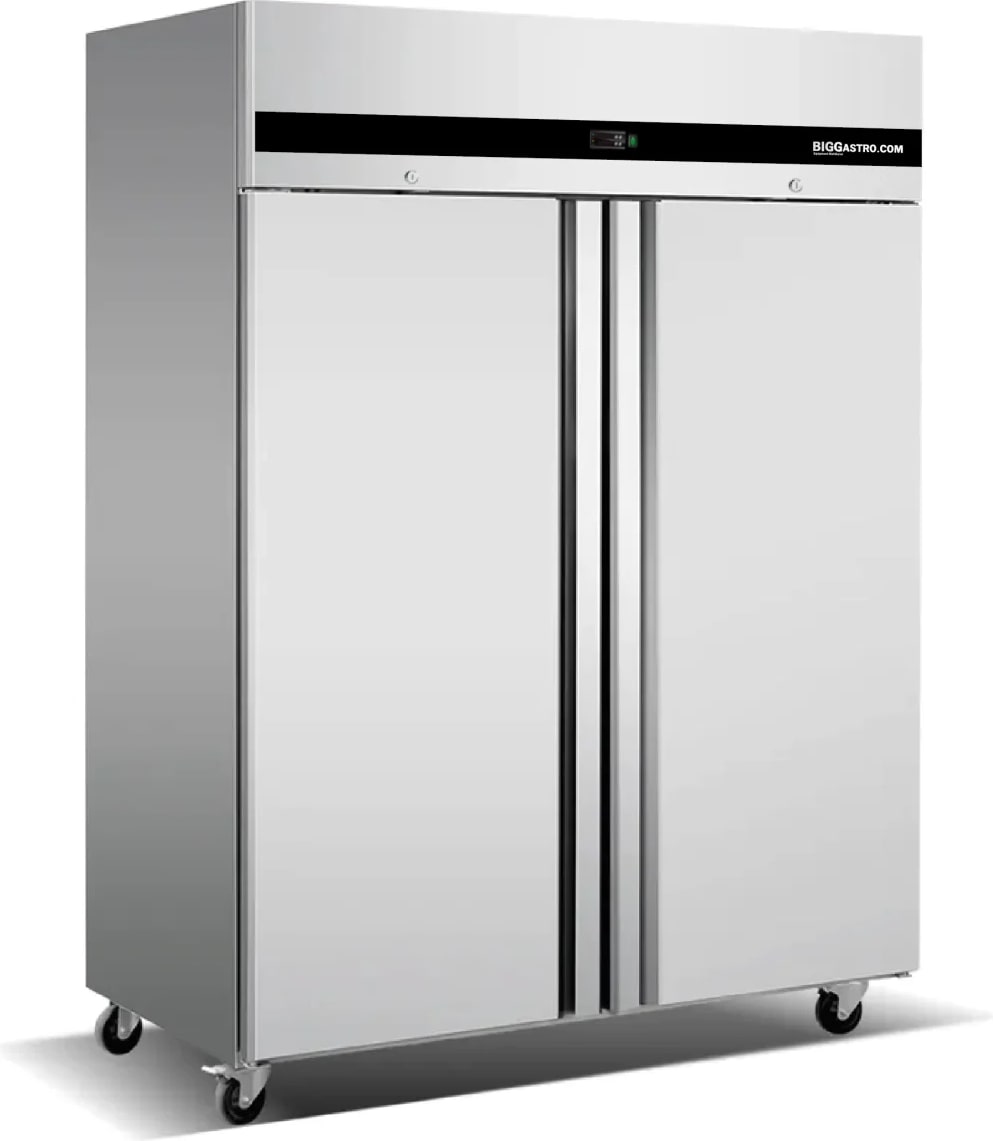 Kühlschrank - GN 2/1 - 1400 Liter - Edelstahl - 2 Türen