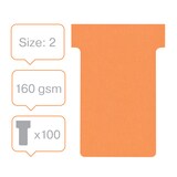 thumbnail of NOBO Etui de 500 fiches T en carton, 170 g/m2, indice 2, orange