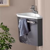 thumbnail of Meuble lave-mains SKINO Gris