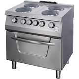 thumbnail of Fornuis - 4 Branders - Dubbele Eenheid - Diepte 70cm - 36kW - Gas incl. Elektrische Oven