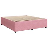 thumbnail of vidaXL Boxspringbett mit Matratze Rosa 200x200 cm Samt