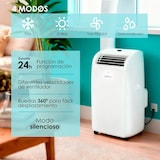 thumbnail of Daitsu Aire acondicionado portátil Aeris Dual 4 en 1 Frío/Calor hasta 30 m² Blanco APD-12FCXB