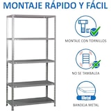thumbnail of SimonRack Scaffali Metallo Garage 2000x1000x300 mm, 5 Ripiani in Acciaio, Portata, 75 kg per Ripiano, Grigio – Advantage