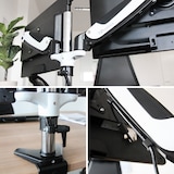 thumbnail of Monitorhalterung VM-MG2S - 2 Monitore 15 - 27 Zoll schwarz/weiß verkürzt hjh OFFICE