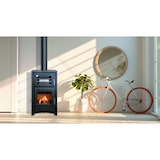 thumbnail of MF - Salamandra a Lenha com Forno Aroa de 12 kW em Aço com Câmara de Vermiculite e Forno Refratário – Inclui Bandeja e Grelha