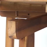 thumbnail of Tavolo pieghevole HWC-L19, tavolo da giardino tavolo da balcone, interno/esterno pieghevole in legno di acacia certificato MVG 71x70x34cm