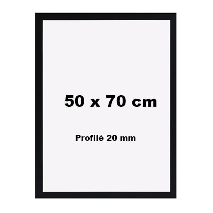 Cadres Bois 50x70 Profilé 20 mm Noir