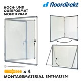 thumbnail of Schaukasten magnetisch - für den Innenbereich inkl. 12 Magnete - Magnetische & beschreibbare Rückwand - Alurahmen & Acrylglas / 1 x A4