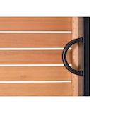 thumbnail of METRO PROFESSIONAL Mesa de bar Lynx, aluminio/madera de eucalipto, 71.5 x 71.5 cm, negro