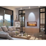 thumbnail of Camino a bioetanolo da parete incasso bifacciale 2 lati  LEUCA120 L120 x H50 x P25