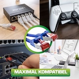 thumbnail of InLine® 76411W Patchkabel, S/FTP (PiMf), Cat.6, 250MHz, PVC, Kupfer, weiß, 1m