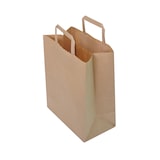 thumbnail of Sac kraft NOVABAG brun 26+14x30 cm poignées plates – Pack 4 cartons lot 1000
