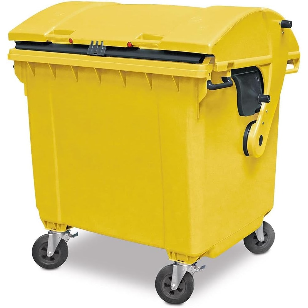 1100 Liter Großmüllbehälter / Müllcontainer nach EN 840, MGB gelb
