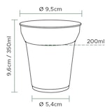 thumbnail of MONOUSO - Copo Compostável PLA Transparente 350ml Ø9,5cm (800 Uds)