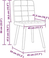 thumbnail of vidaXL Esszimmerstühle 6 Stk. Dunkelgrau Stoff
