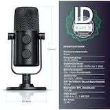 thumbnail of LIAM&DAAN USB Podcast Mikrofon schwenkbar Kopfhöreranschluss / Monitorfunktion