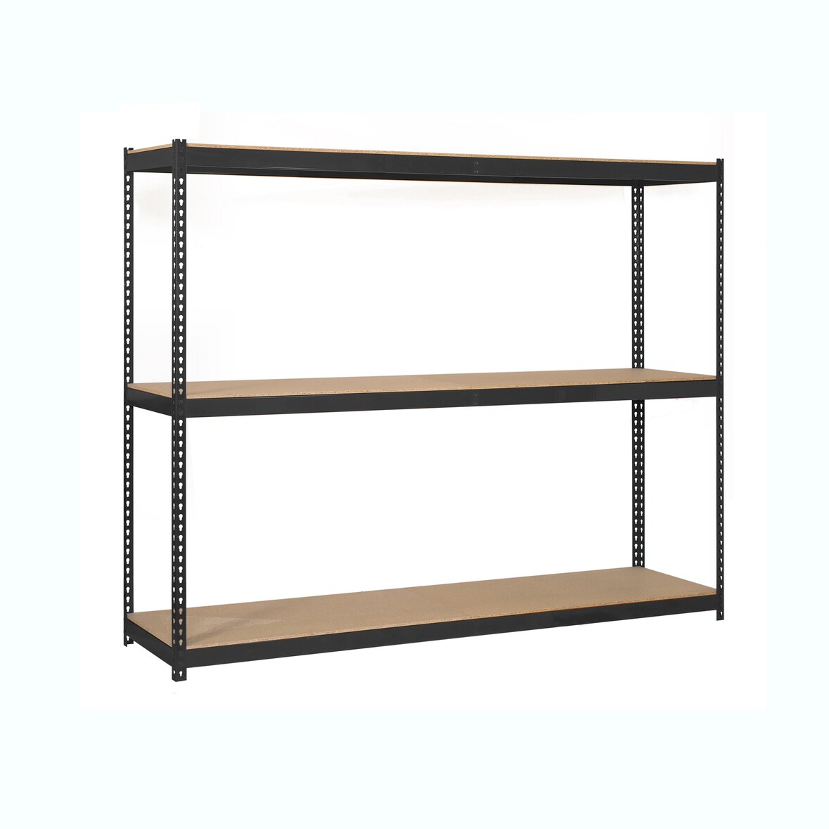 SimonRack Industrieregal, 1500x1200x600 mm, 400 kg am Biegepunkt, 3 Holzböden, Garagenregal, Anthrazit/Holz- Ecoforte