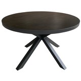 thumbnail of Tisch Malaga - 120 cm rund - gesinterter Stein dunkelgrau - Gestell Kreuz-Form