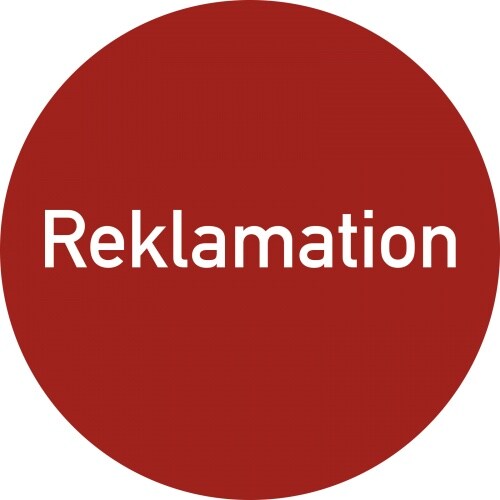Reklamation, Folie, wiederablösbar, Ø 35 mm, 500 Stück/Rolle