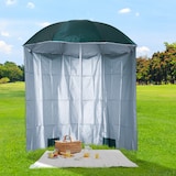 thumbnail of Ombrellone da Giardino Ø2,2m in Metallo con Tenda Parasole Verde Scuro