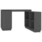 thumbnail of Helloshop26 - Bureau table poste de travail meuble d'ordinateur informatique étude 110 x 50 x 75 cm bois massif de pin gris 02_0023822