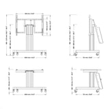 thumbnail of Neomounts PLASMA-M2550TSILVER Touch-Tisch/Ständer bis 100 Zoll, elektrisch