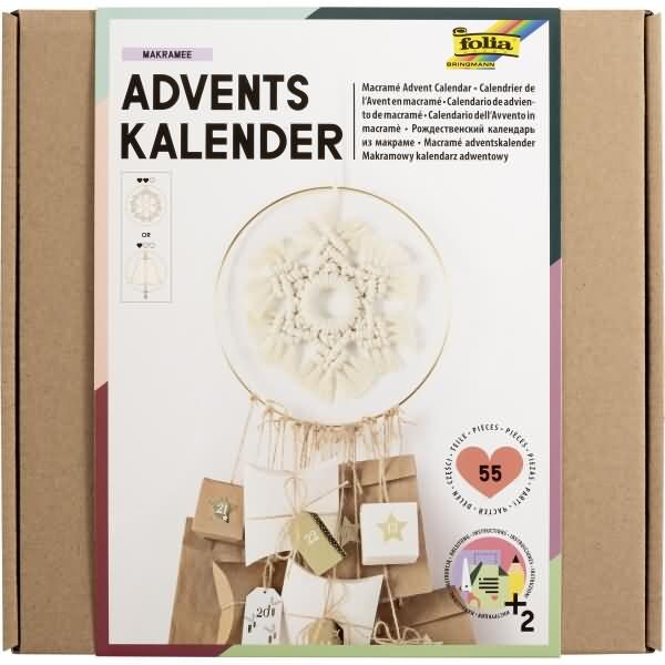Adventskalender-Set Makramee 55-teilig
